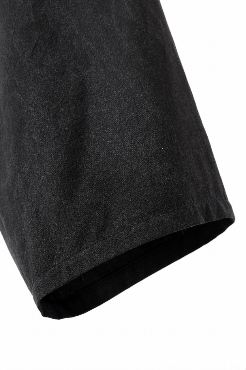 Y's for men 12TUCKS WIDE TAPERED PANTS / COTTON HEATHER PIGMENT WASH (GRAY) - Image 23