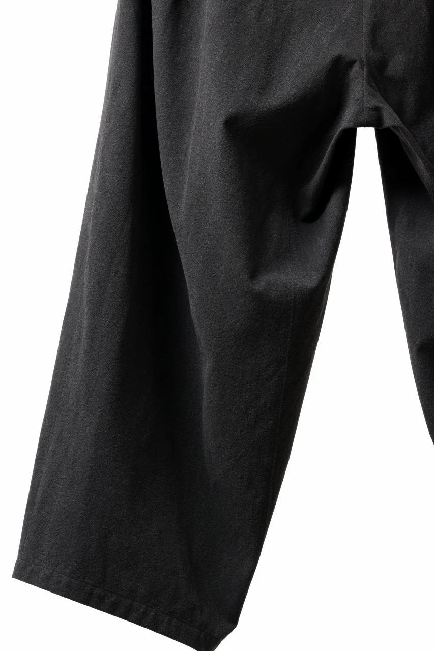Y's for men 12TUCKS WIDE TAPERED PANTS / COTTON HEATHER PIGMENT WASH (GRAY) - Image 24