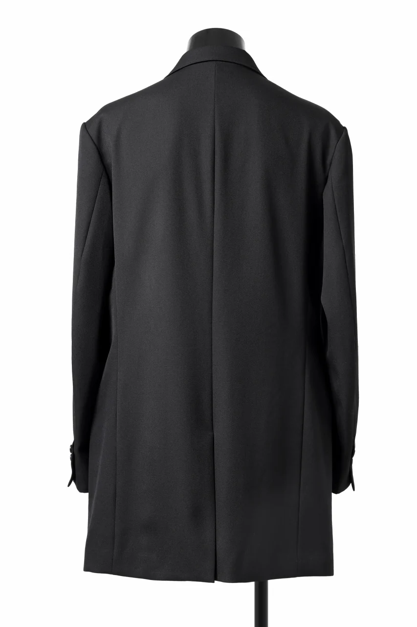 Y's for men 3BUTTONS TAILORED JACKET / CLASSIC WOOL GABADINE (BLACK) - Image 10