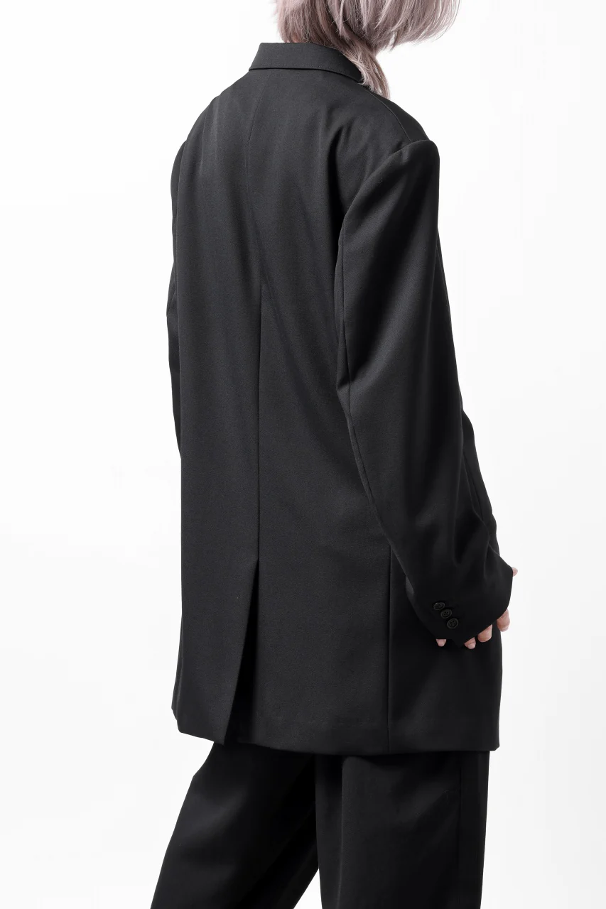 Y's for men 3BUTTONS TAILORED JACKET / CLASSIC WOOL GABADINE (BLACK) - Image 28