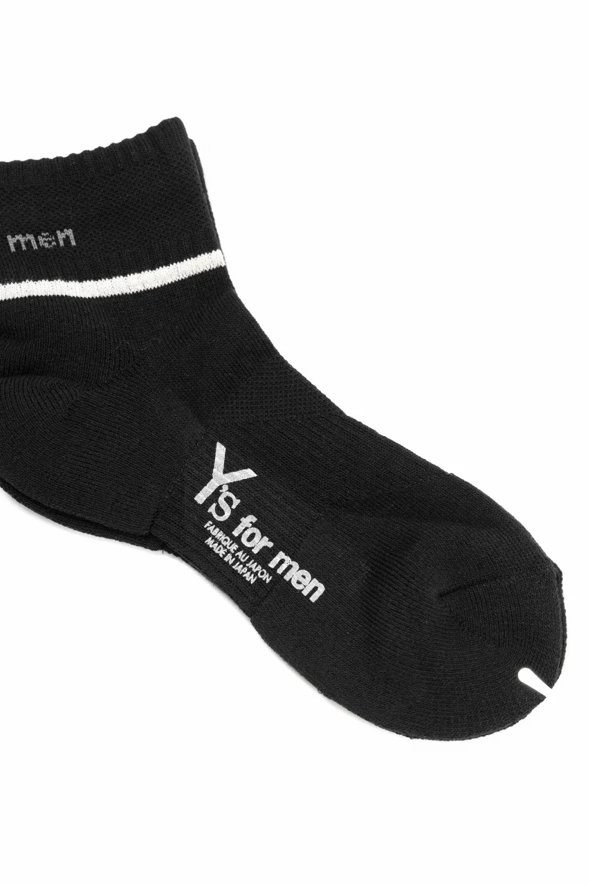 Y's for men ANKLE PILE SOCKS (BLACK) - Image 3