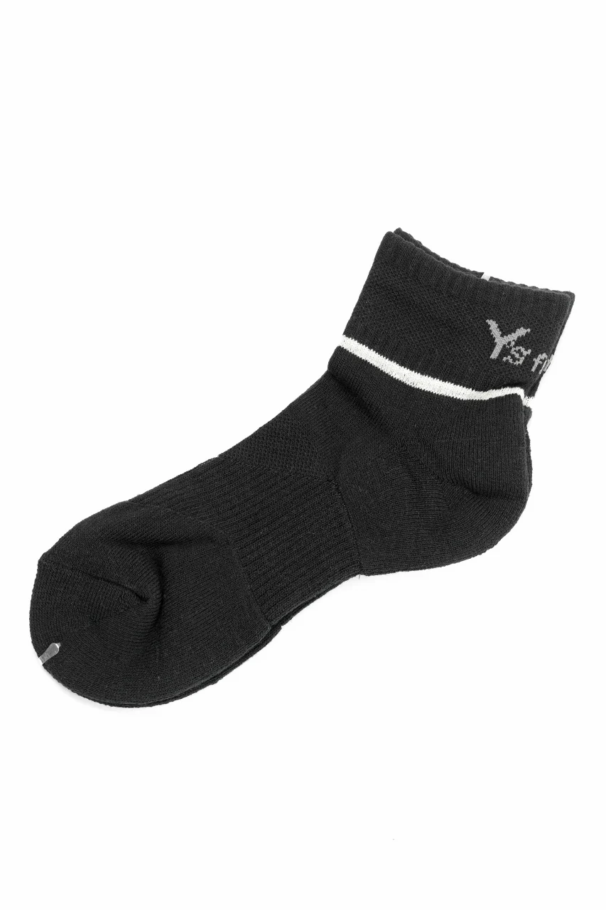 Y's for men ANKLE PILE SOCKS (BLACK) - Image 5