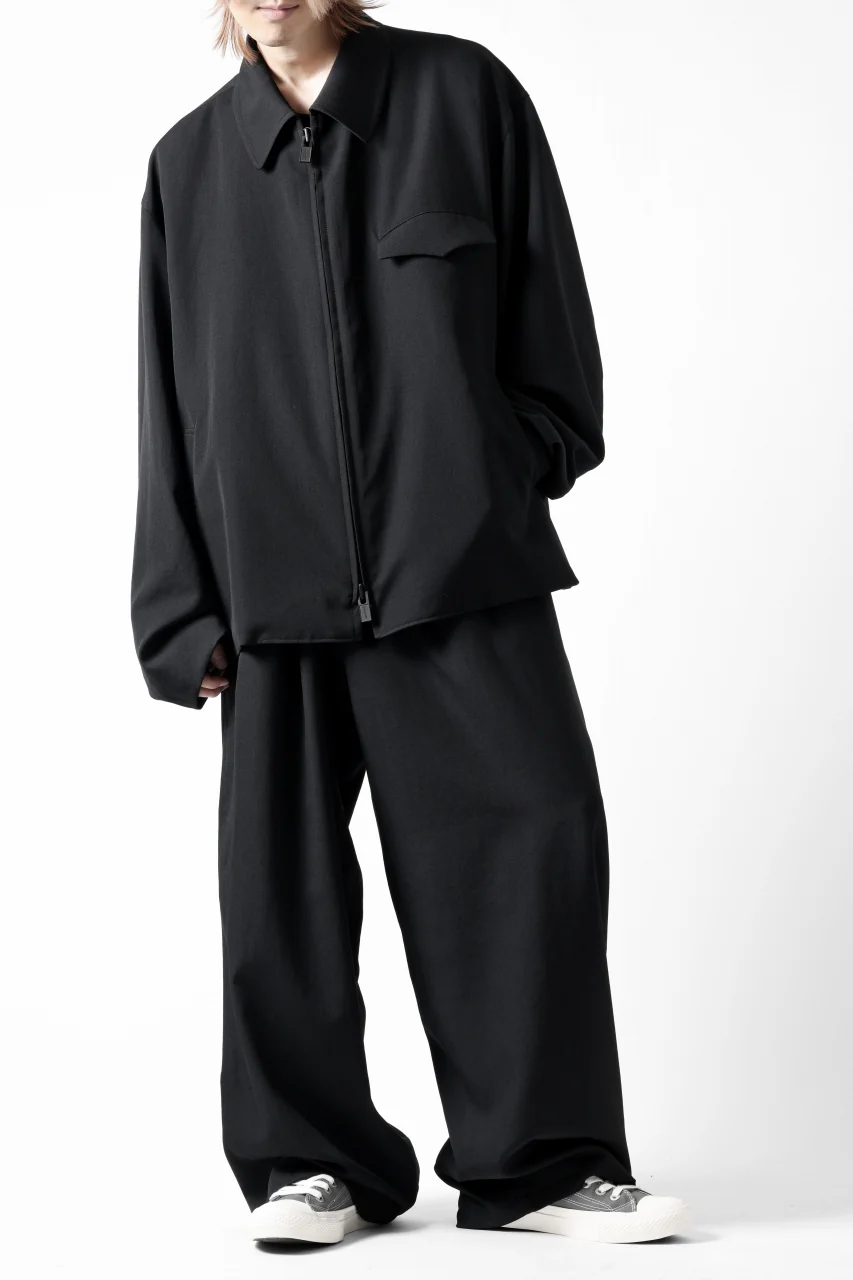 Y's for men CHEST FLAP BLOUSON / WRINKLED GABARDINE (BLACK) - Image 22