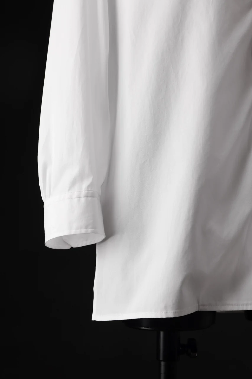Y's for men CROSSED CHEST POCKET SHIRT / COTTON BROAD (WHITE) - Image 14
