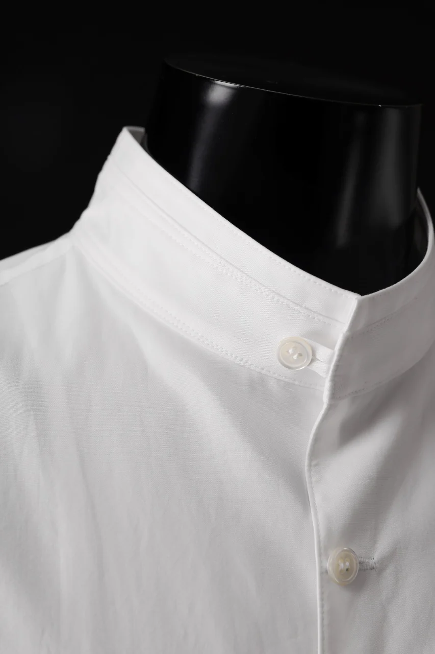 Y's for men CROSSED CHEST POCKET SHIRT / COTTON BROAD (WHITE) - Image 15