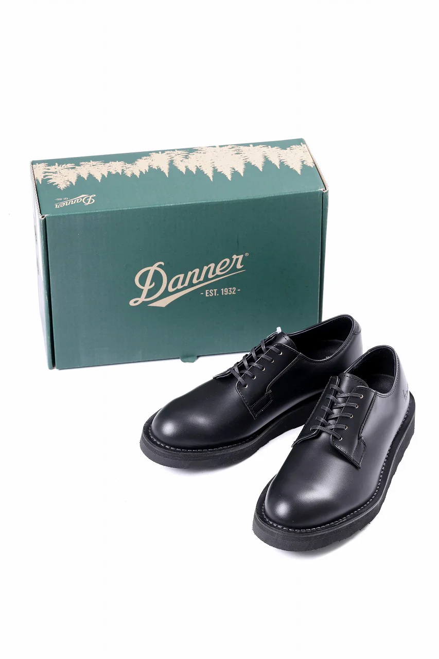 Y's × Danner POSTMAN SHOES / FULL GRAIN SMOTH (BLACK) - Image 24