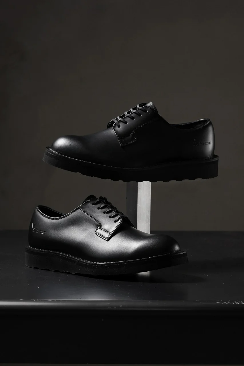 Y's × Danner POSTMAN SHOES / FULL GRAIN SMOTH (BLACK) - Image 25