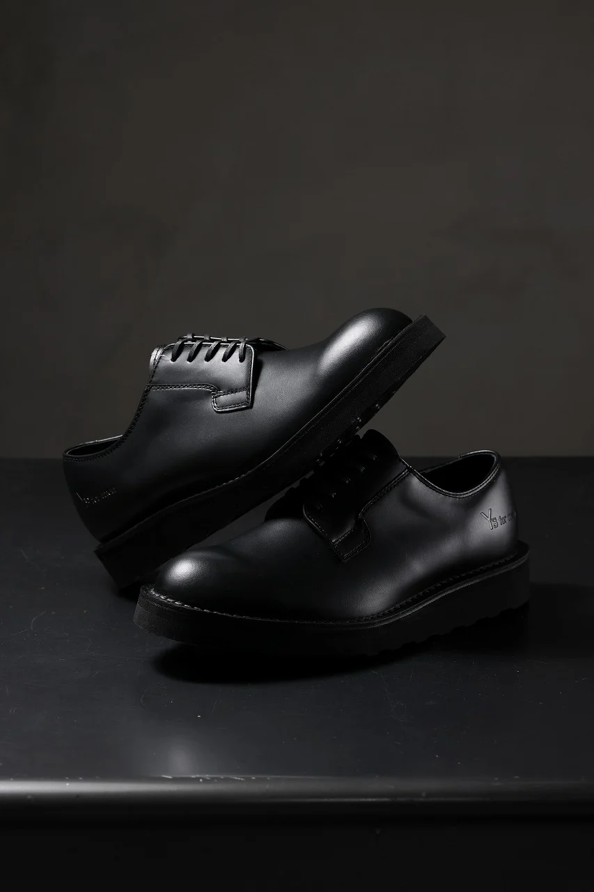 Y's × Danner POSTMAN SHOES / FULL GRAIN SMOTH (BLACK) - Image 28