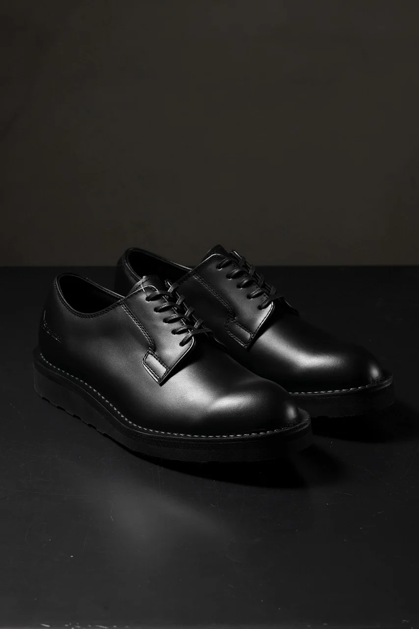 Y's × Danner POSTMAN SHOES / FULL GRAIN SMOTH (BLACK) - Image 32