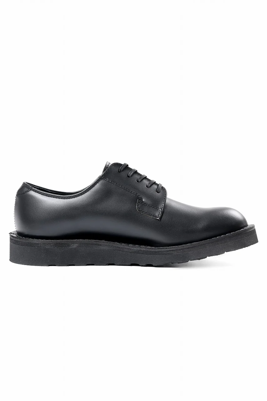 Y's × Danner POSTMAN SHOES / FULL GRAIN SMOTH (BLACK) - Image 4
