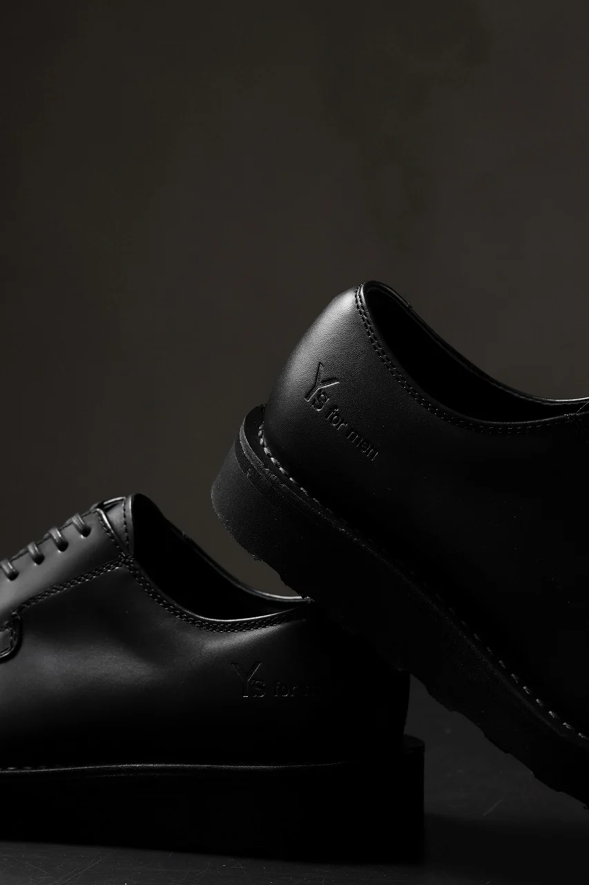 Y's × Danner POSTMAN SHOES / FULL GRAIN SMOTH (BLACK) - Image 40