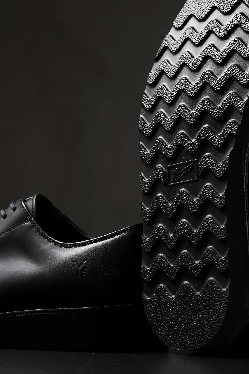 Y's × Danner POSTMAN SHOES / FULL GRAIN SMOTH (BLACK) - Image 43