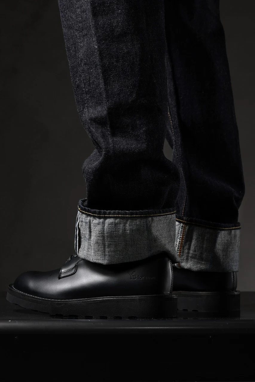 Y's × Danner POSTMAN SHOES / FULL GRAIN SMOTH (BLACK) - Image 46