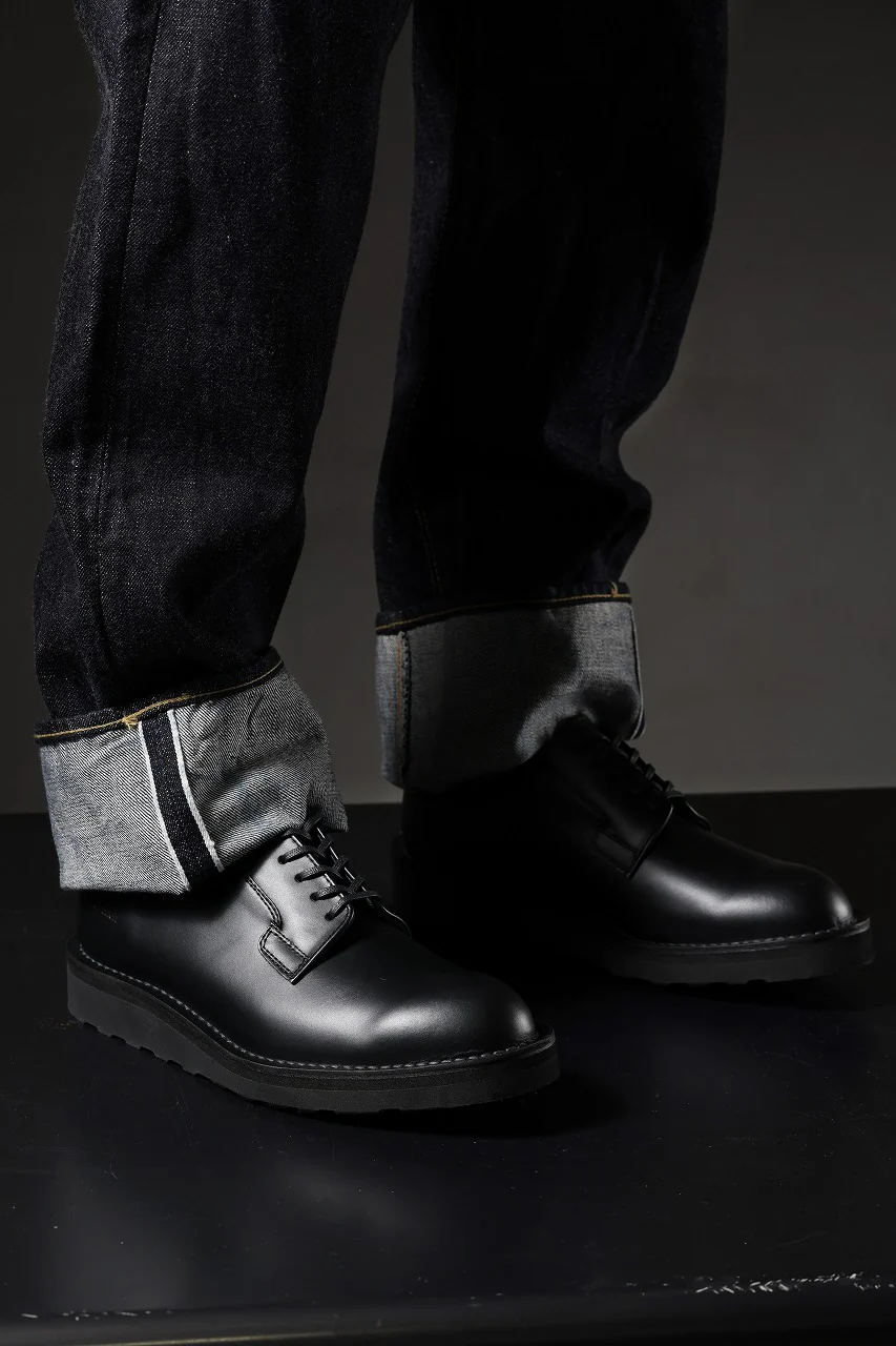 Y's × Danner POSTMAN SHOES / FULL GRAIN SMOTH (BLACK) - Image 47