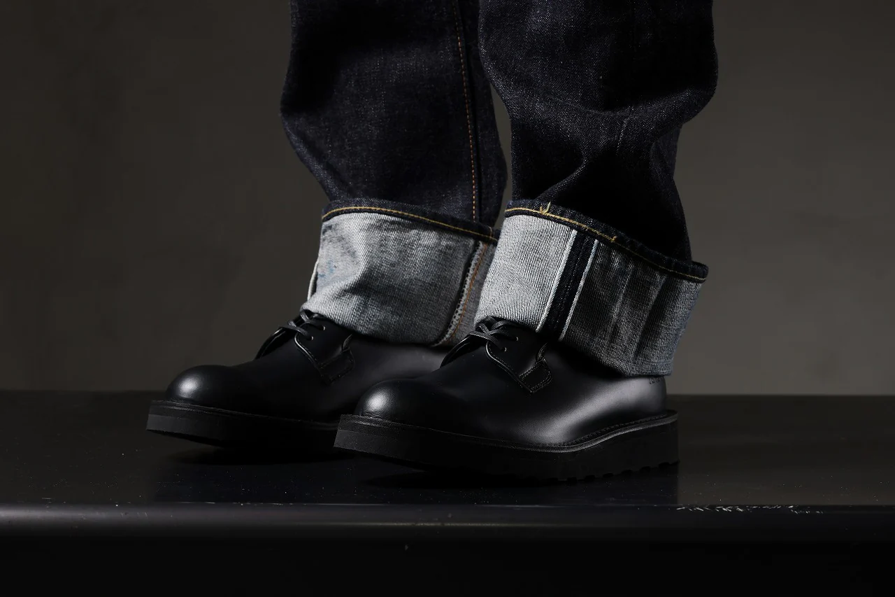 Y's × Danner POSTMAN SHOES / FULL GRAIN SMOTH (BLACK) - Image 54