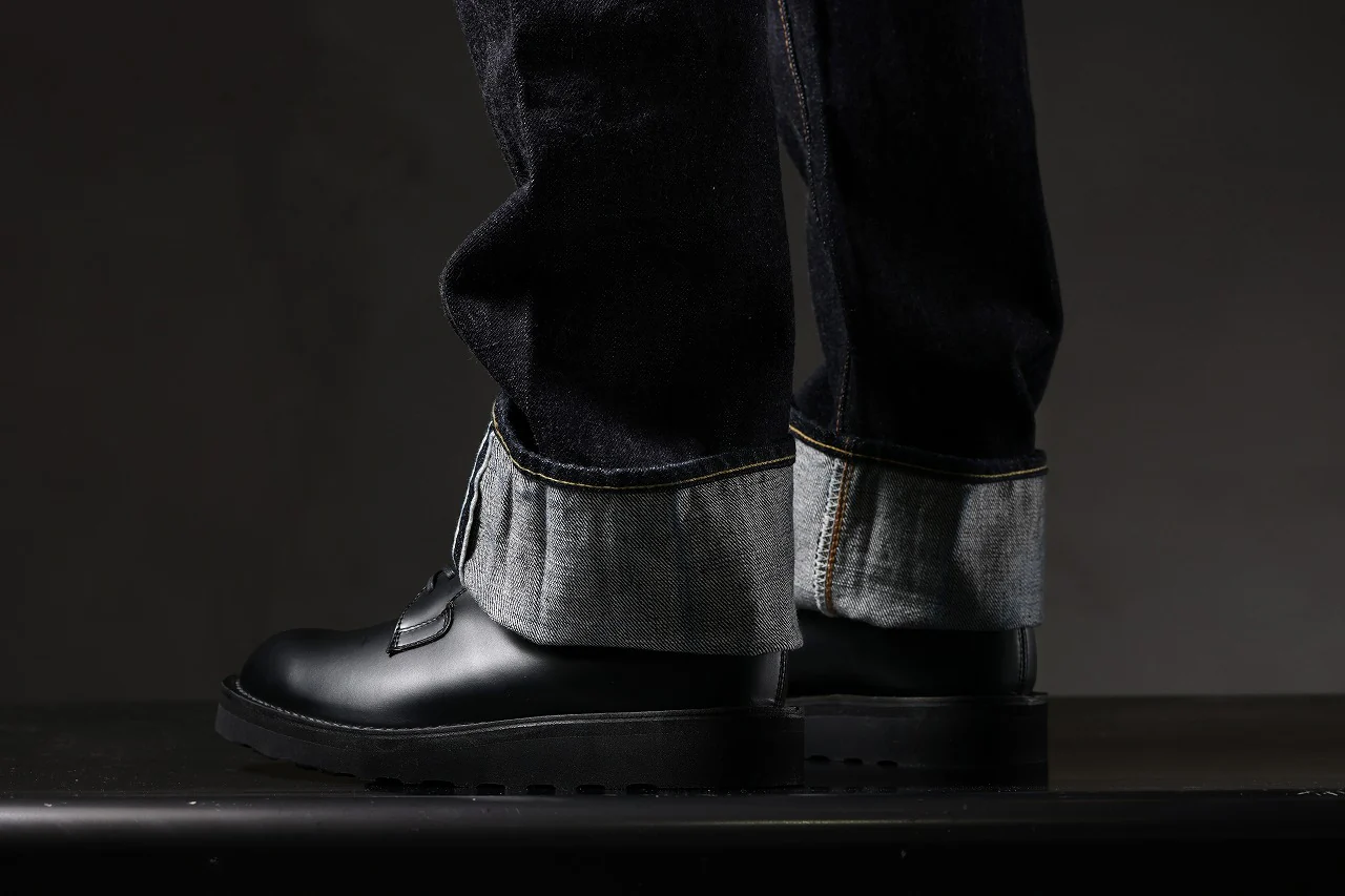 Y's × Danner POSTMAN SHOES / FULL GRAIN SMOTH (BLACK) - Image 58