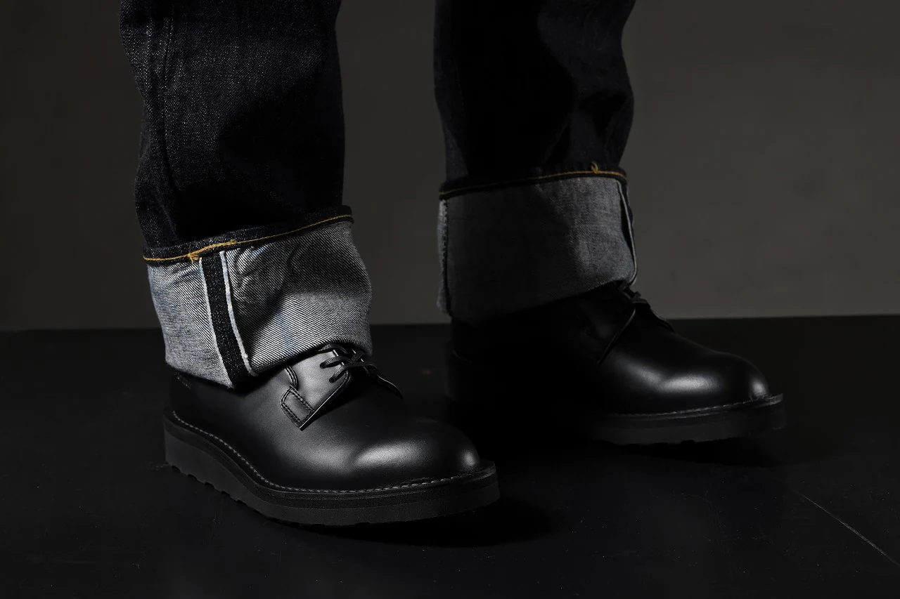 Y's × Danner POSTMAN SHOES / FULL GRAIN SMOTH (BLACK) - Image 59