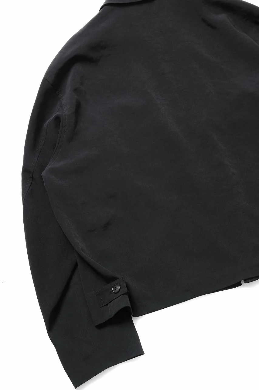 Y's for men FASTENER BLOUSON WITH FLAP POCKET / TA TUXEDO (BLACK) - Image 10