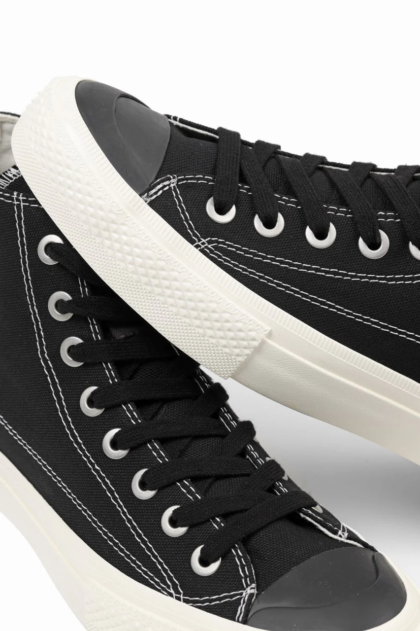 Y's for men HIGH TOP SNEAKER / COTTON CANVAS (BLACK x WHITE) - Image 18