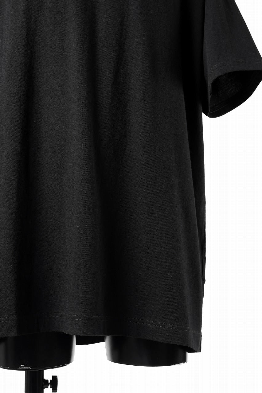 Y's for men LOGO BACK PRINT SHORT SLEEVE T-SHIRTS / 30/1 COMA COTTON (BLACK) - Image 10