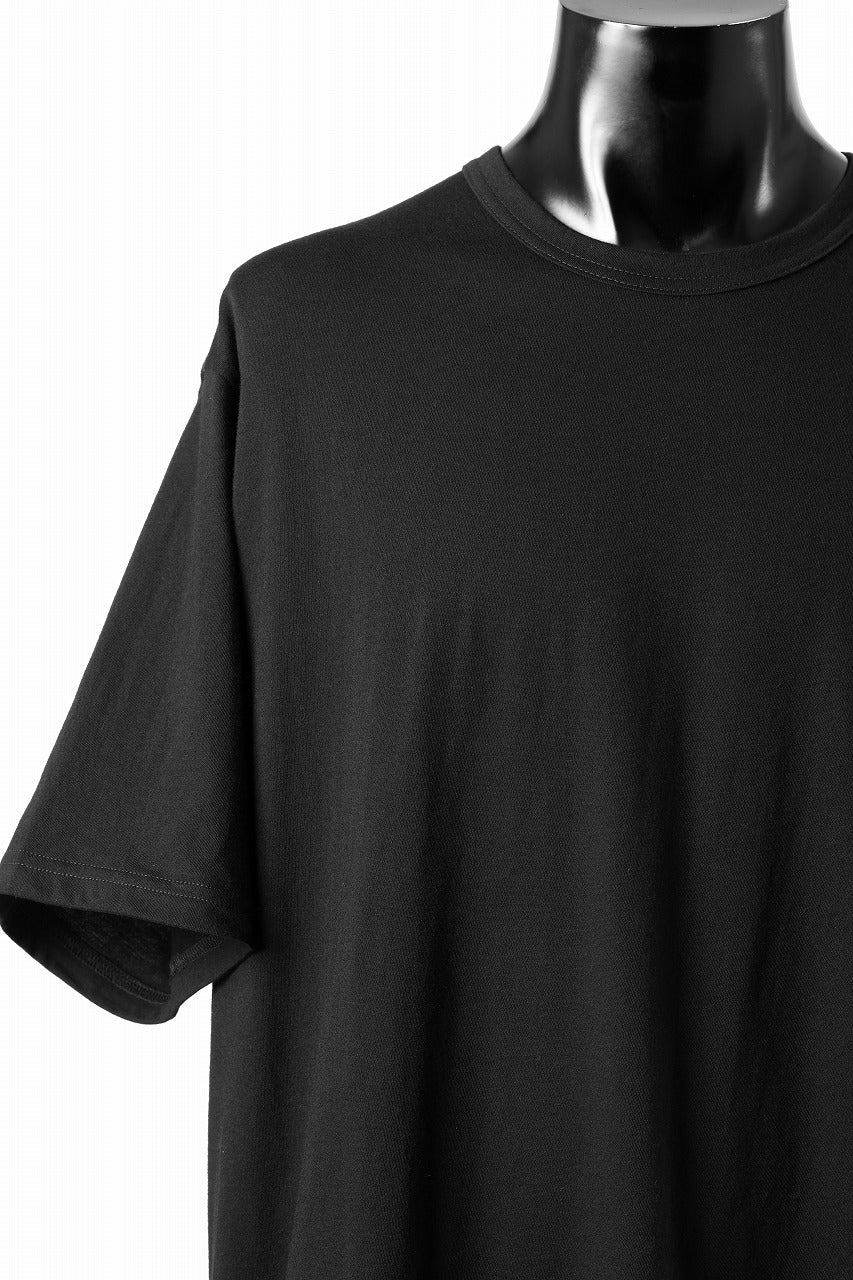 Y's for men LOGO BACK PRINT SHORT SLEEVE T-SHIRTS / 30/1 COMA COTTON (BLACK) - Image 9