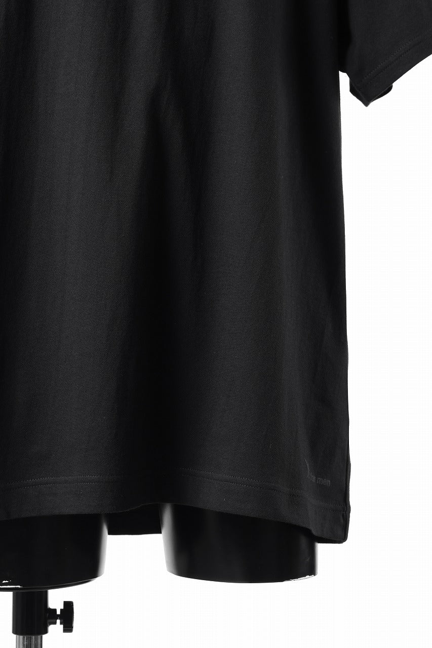 Y's for men LOGO PRINT SHORT SLEEVE T-SHIRTS / 30/1 COMA COTTON (BLACK) - Image 6