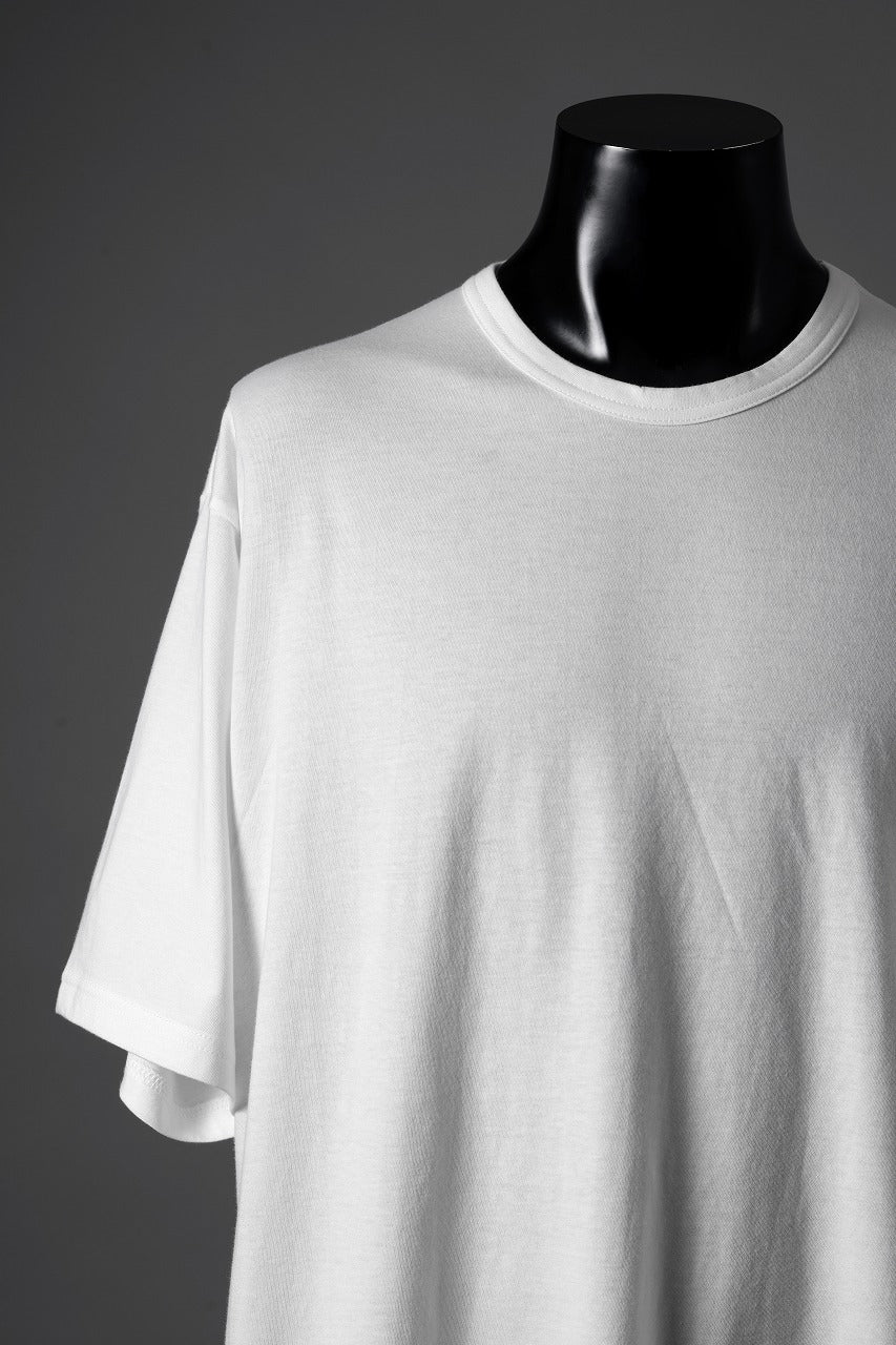 Y's for men LOGO PRINT SHORT SLEEVE T-SHIRTS / 30/1 COMA COTTON (WHITE) - Image 5