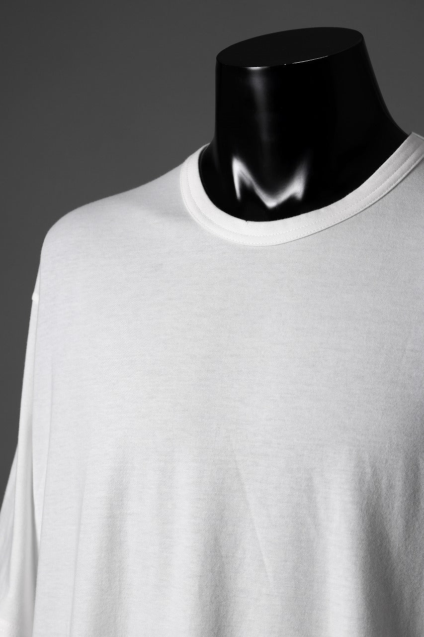 Y's for men LOGO PRINT SHORT SLEEVE T-SHIRTS / 30/1 COMA COTTON (WHITE) - Image 7