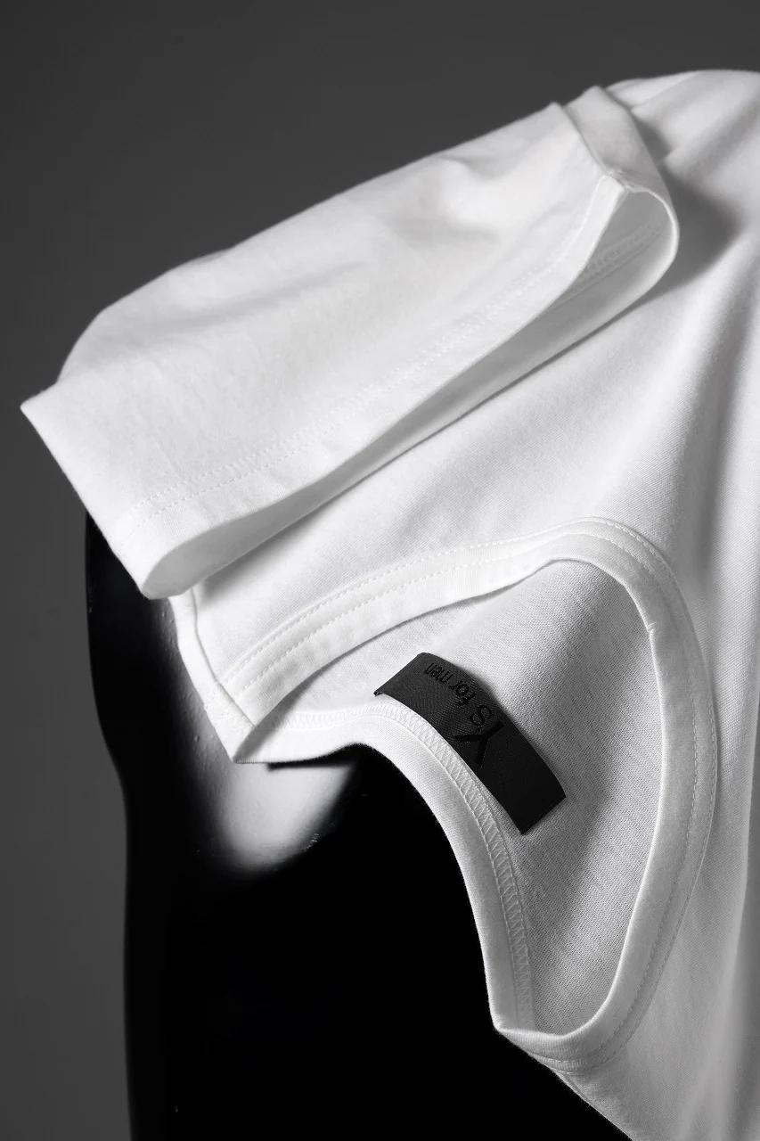 Y's for men LOGO PRINT SHORT SLEEVE T-SHIRTS / 30/1 COMA COTTON (WHITE) - Image 9