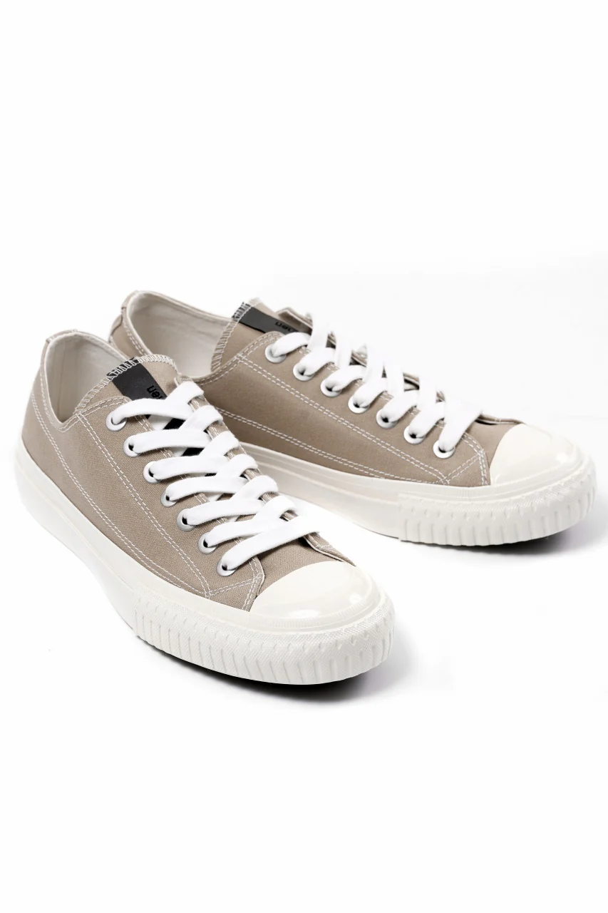 Y's for men LOW TOP SNEAKER / COTTON CANVAS (BEIGE) - Image 3