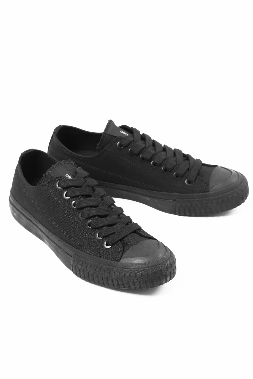 Y's for men LOW TOP SNEAKER / COTTON CANVAS (BLACK) - Image 5