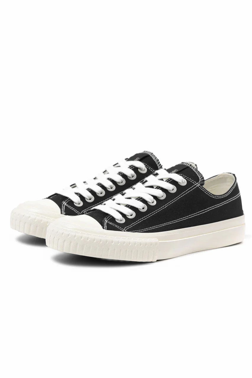 Y's for men LOW TOP SNEAKER / COTTON CANVAS (BLACK x WHITE)