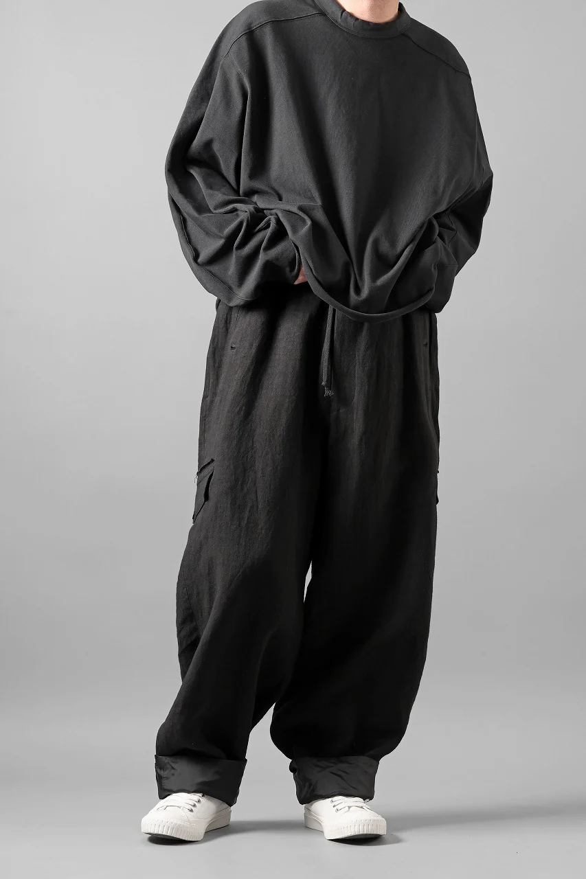 Y's for men MILITARY DETAIL PANTS / 40 LINEN (BLACK) - Image 20