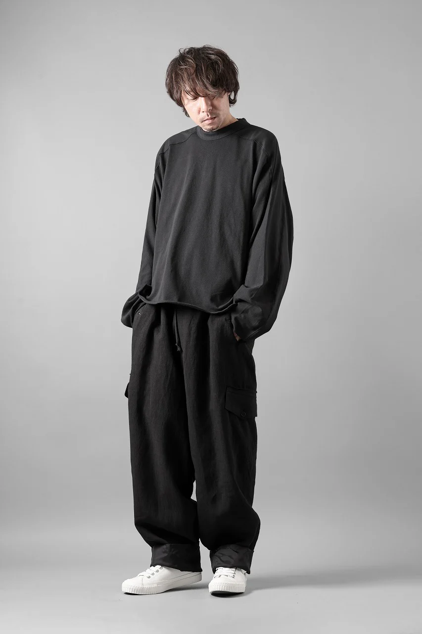 Y's for men MILITARY DETAIL PANTS / 40 LINEN (BLACK) - Image 21