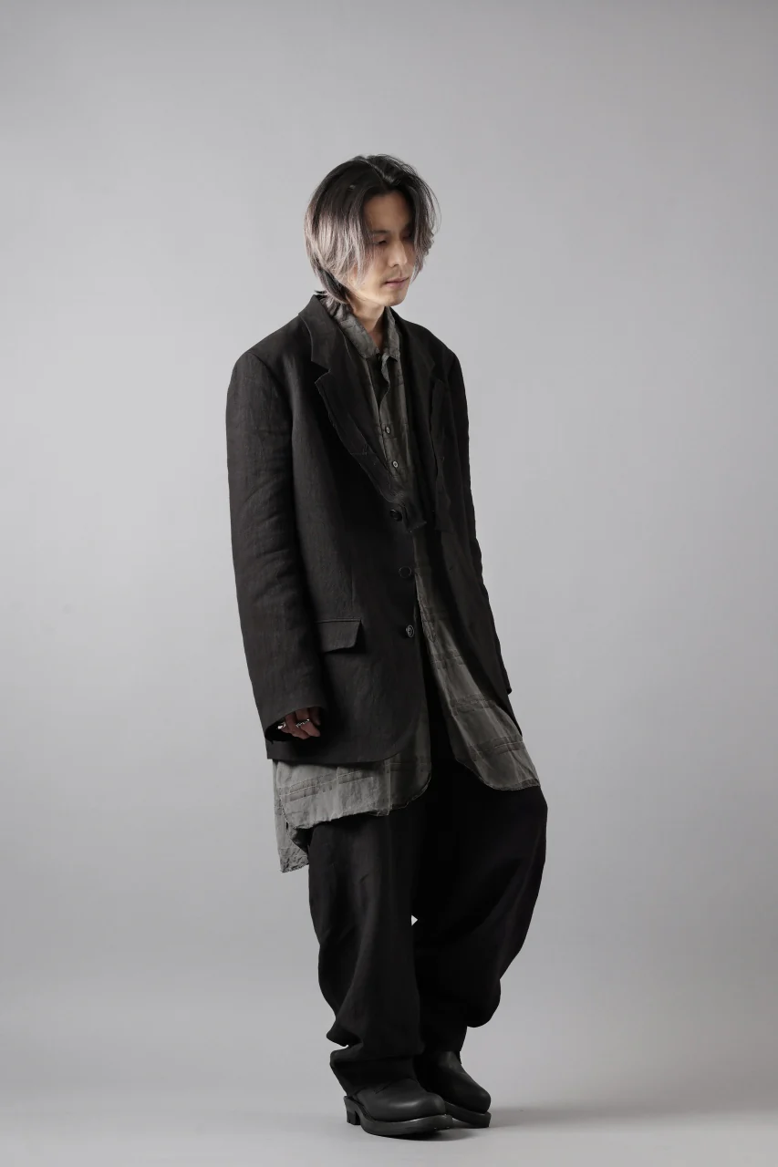 Y's for men MILITARY DETAIL PANTS / 40 LINEN (BLACK) - Image 35