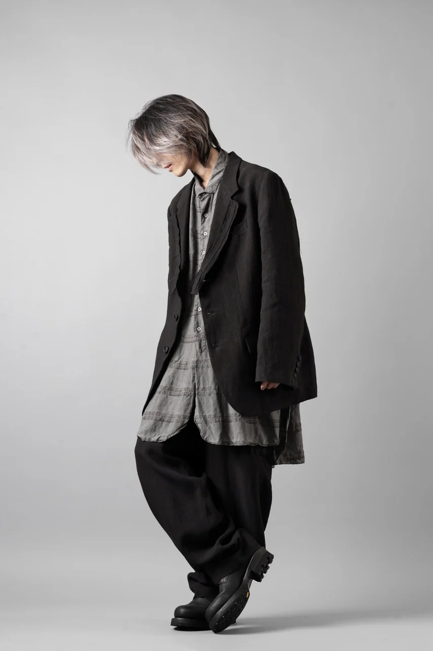 Y's for men MILITARY DETAIL PANTS / 40 LINEN (BLACK) - Image 37
