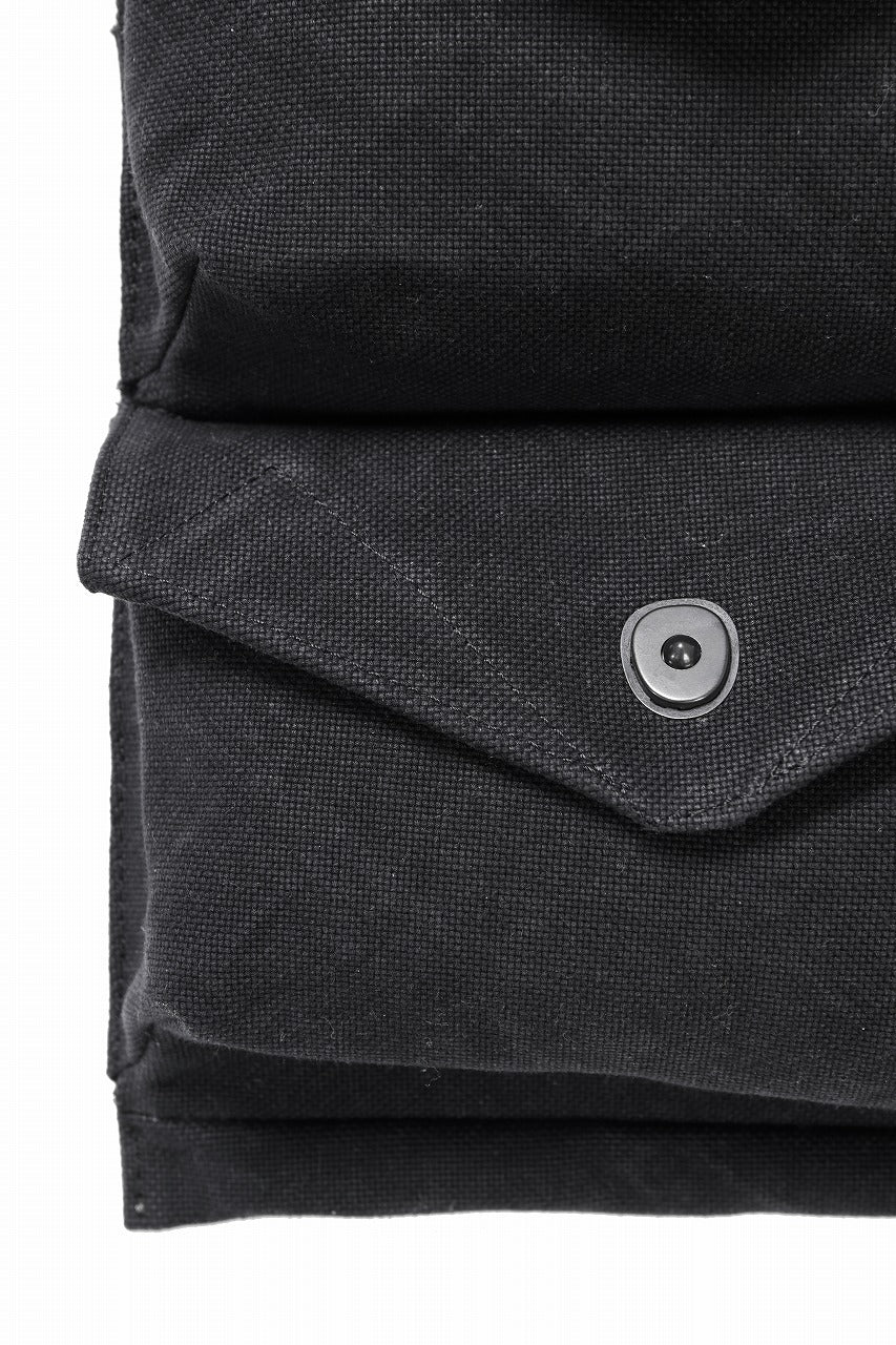 Y's for men MILITARY SACOCHE / C6 BIO CANVAS (BLACK) - Image 7