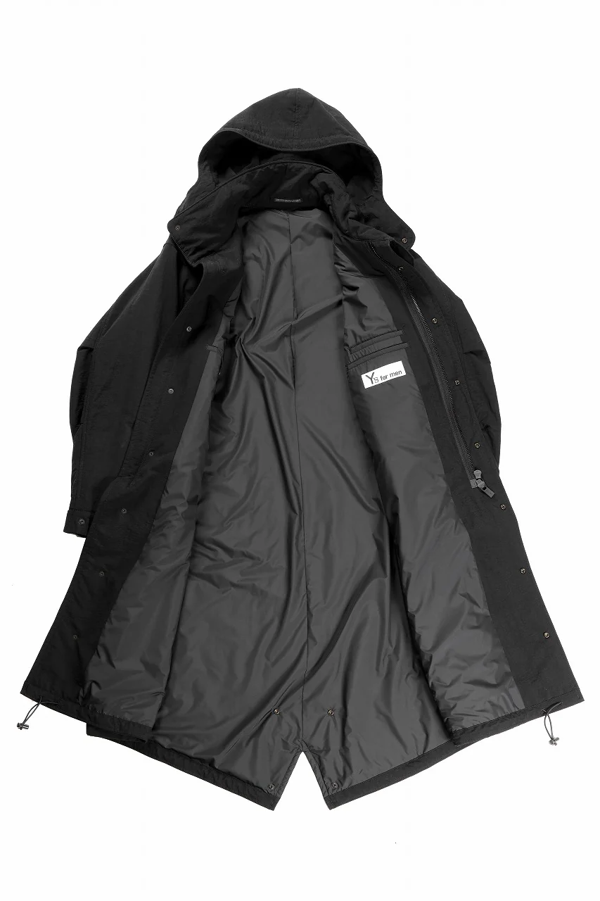 Y's for men MODS COAT / NYLON TASLAN with THINSULATE (BLACK) - Image 4