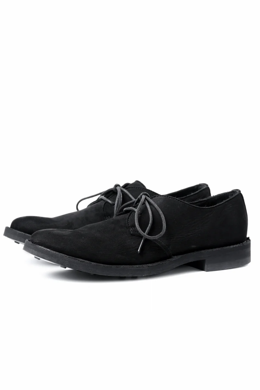 Y's for men PLAIN TOE SHOES / NUBUCK LEATHER (BLACK) - Image 11