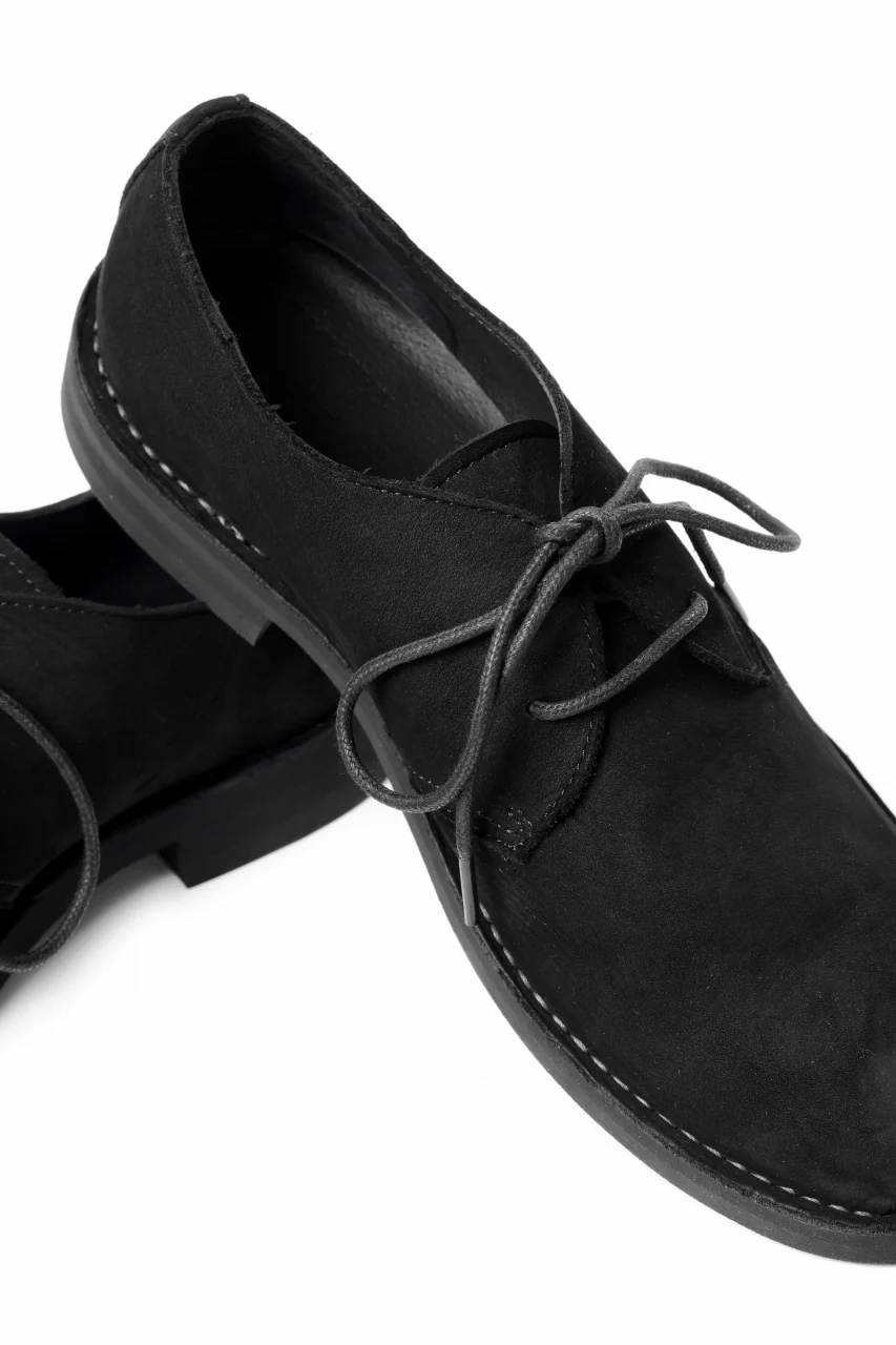 Y's for men PLAIN TOE SHOES / NUBUCK LEATHER (BLACK) - Image 12