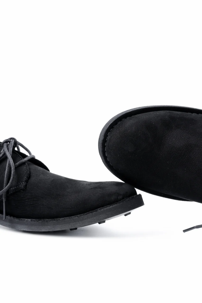 Y's for men PLAIN TOE SHOES / NUBUCK LEATHER (BLACK) - Image 19