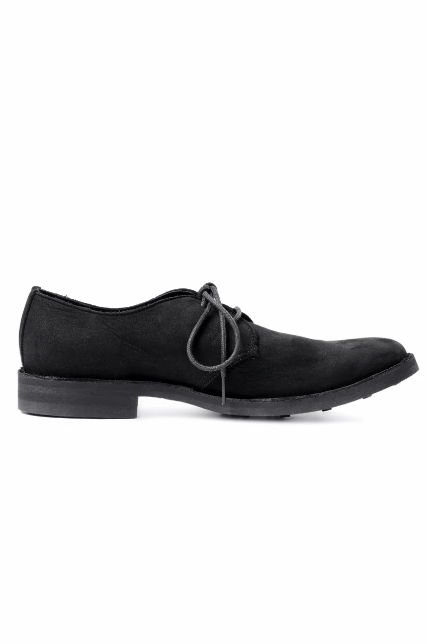 Y's for men PLAIN TOE SHOES / NUBUCK LEATHER (BLACK) - Image 22