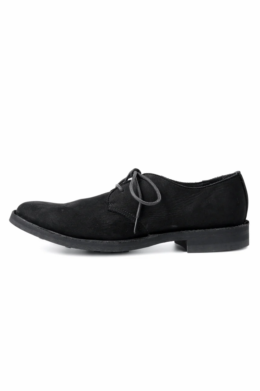 Y's for men PLAIN TOE SHOES / NUBUCK LEATHER (BLACK) - Image 23