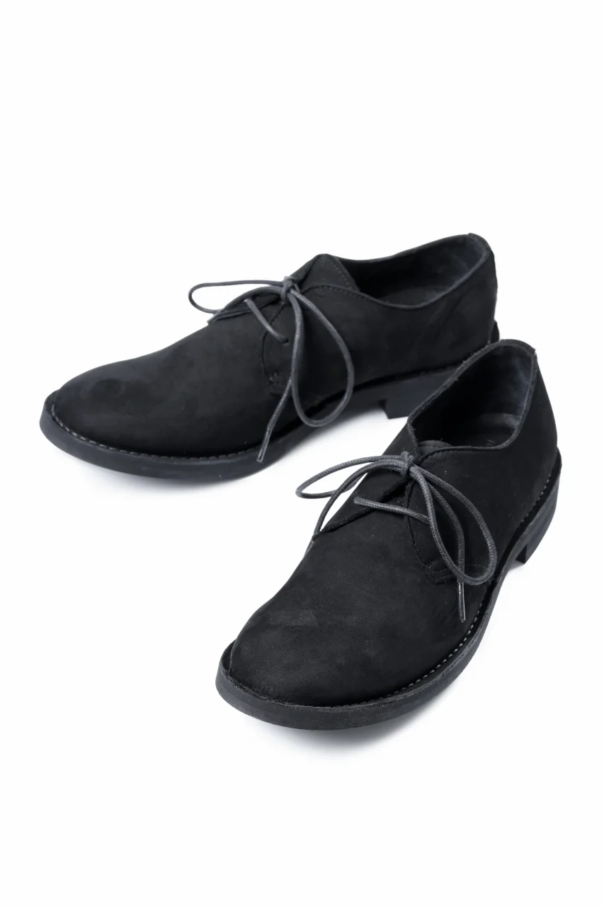 Y's for men PLAIN TOE SHOES / NUBUCK LEATHER (BLACK) - Image 8