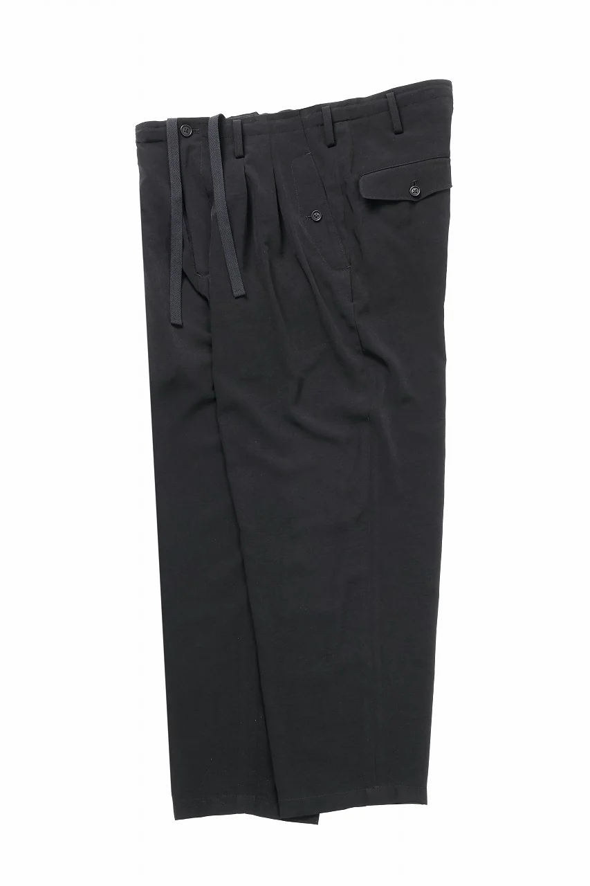 Y's for men POCKET DETAIL PANTS / TA TUXEDO (BLACK) - Image 3
