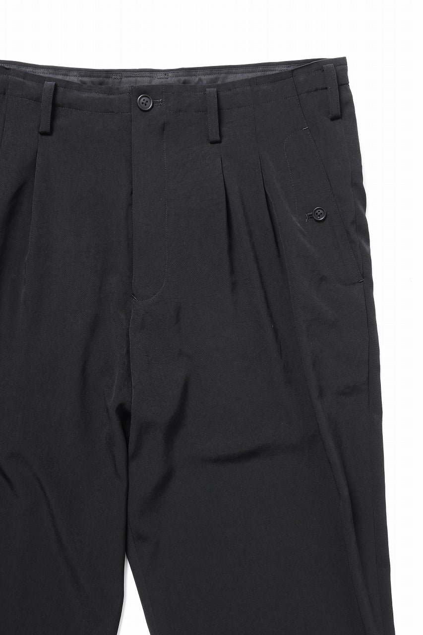 Y's for men POCKET DETAIL PANTS / TA TUXEDO (BLACK) - Image 4