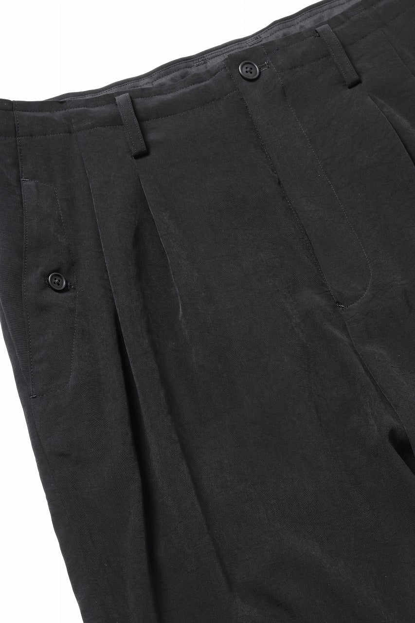 Y's for men POCKET DETAIL PANTS / TA TUXEDO (BLACK) - Image 7