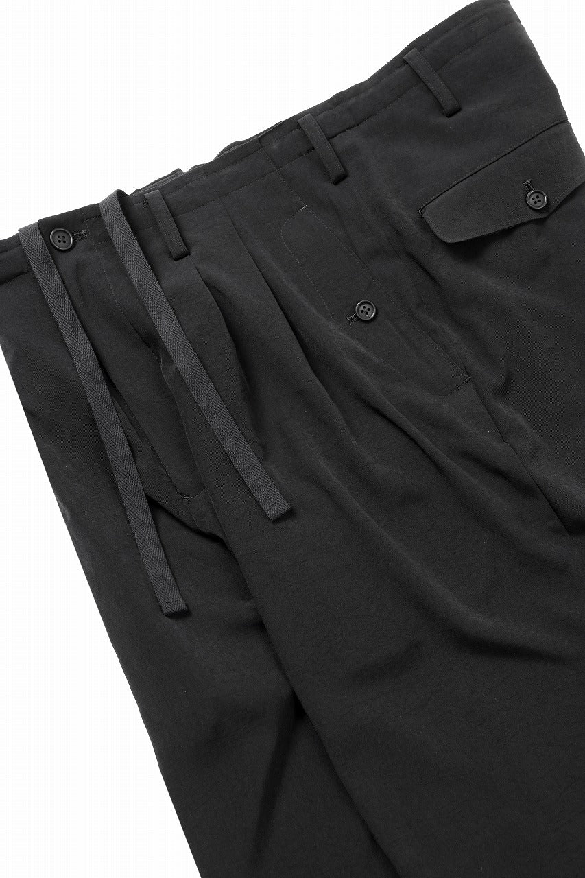 Y's for men POCKET DETAIL PANTS / TA TUXEDO (BLACK) - Image 9