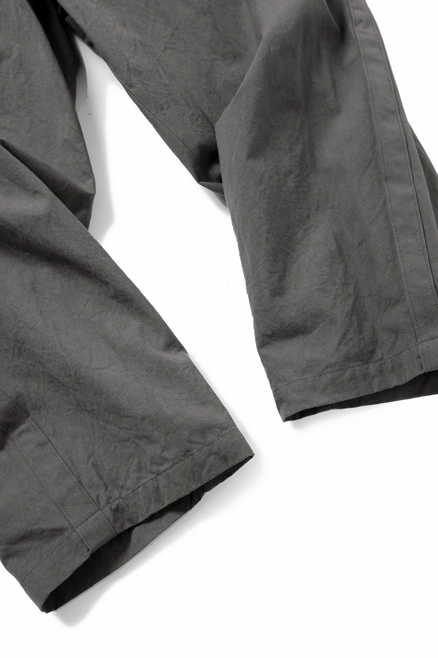 Y's for men SIDE TAPE DETAIL PANTS / COTTON POPLIN (GRAY) - Image 14