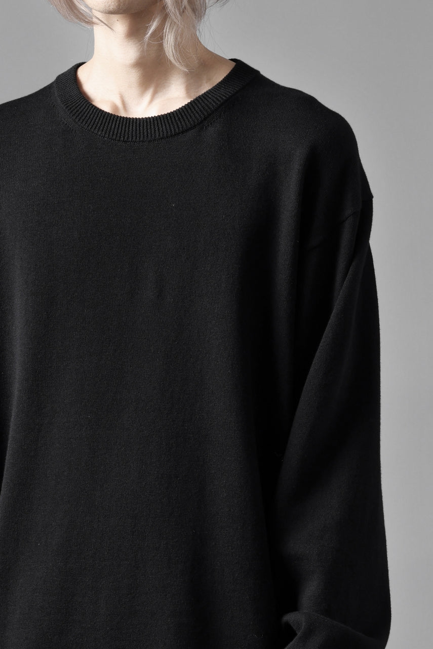 Y's for men SUMMER KNIT PULLOVER / 12G PLAIN STITCH (BLACK) - Image 21